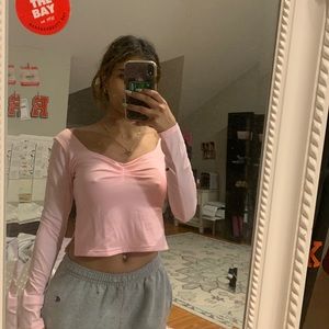 Trendy pink top